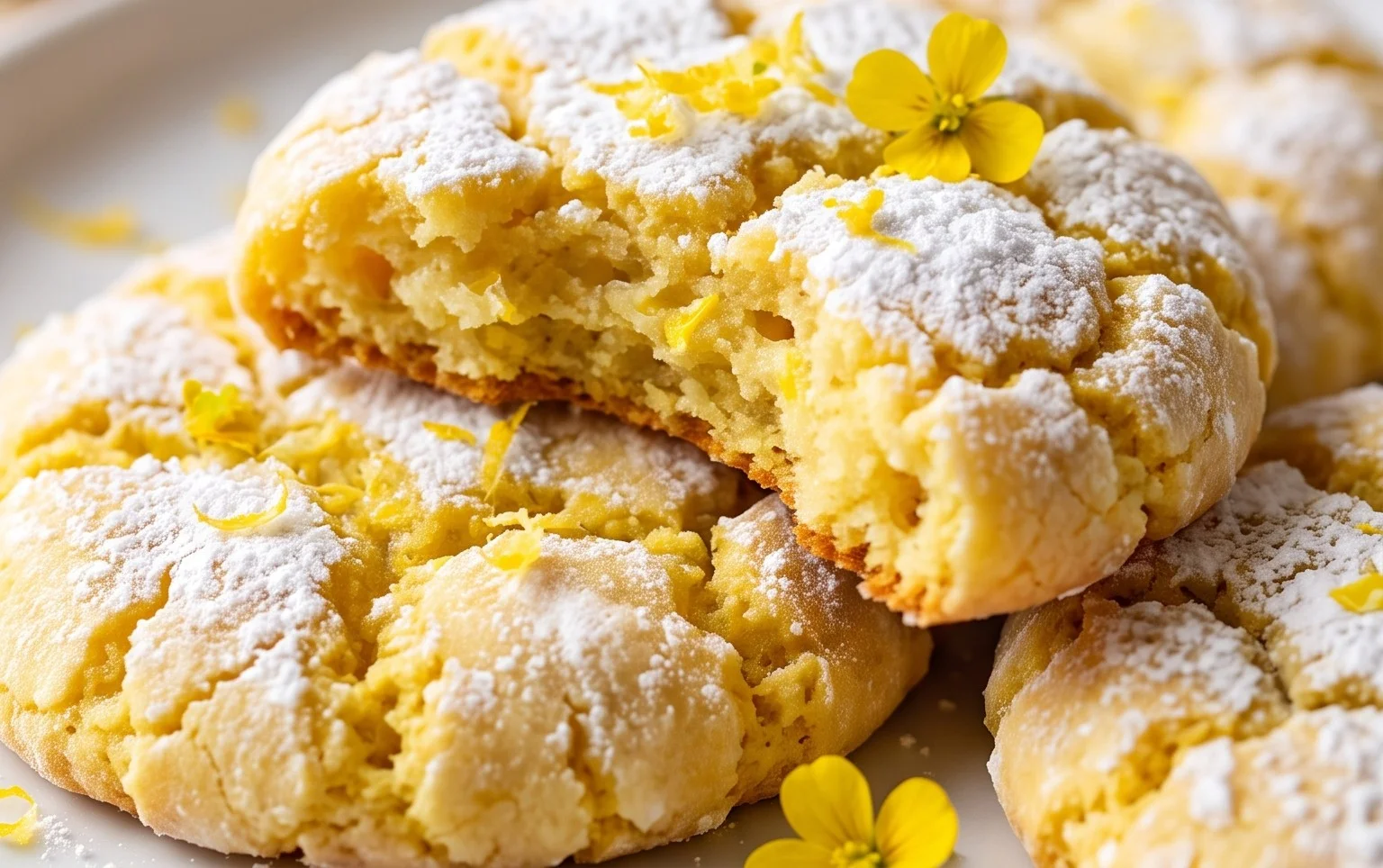 Lemon Crinkle Cookies