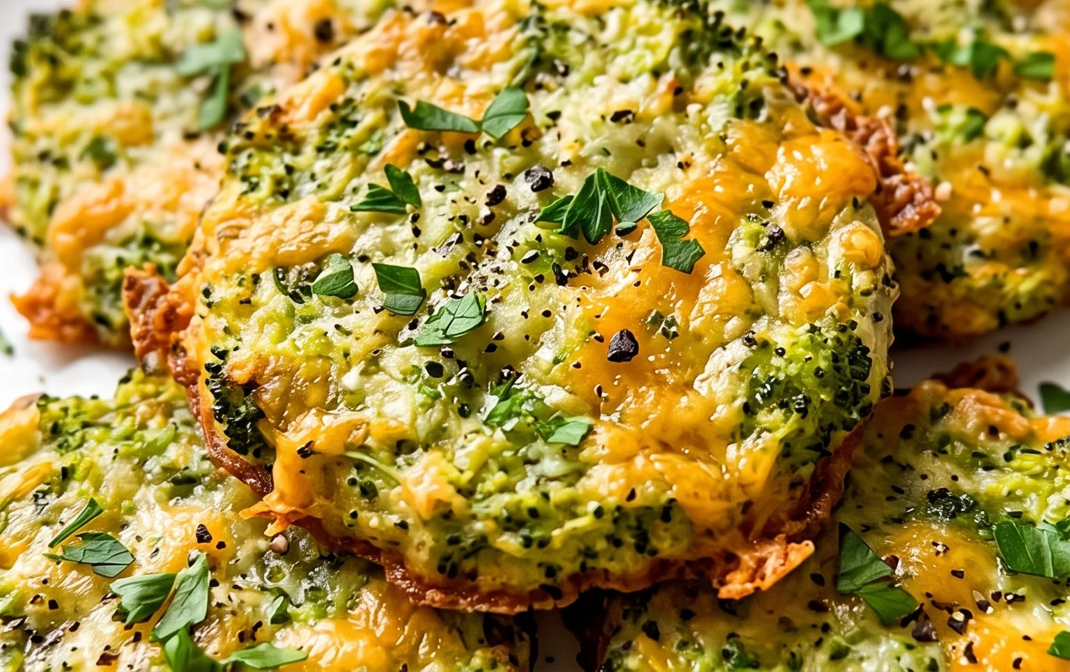 Crispy Broccoli Cheddar Rounds (Low Carb Snack)