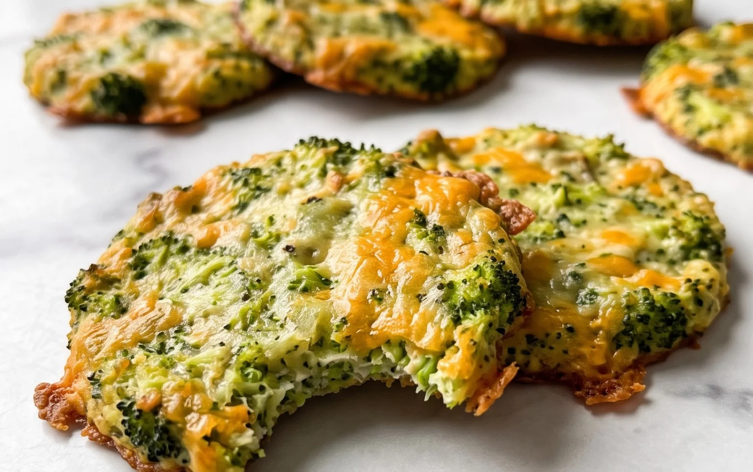Crispy Broccoli Cheddar Rounds-Low Carb Snack