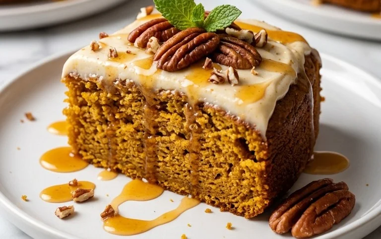 Pumpkin Honey Bun Cake