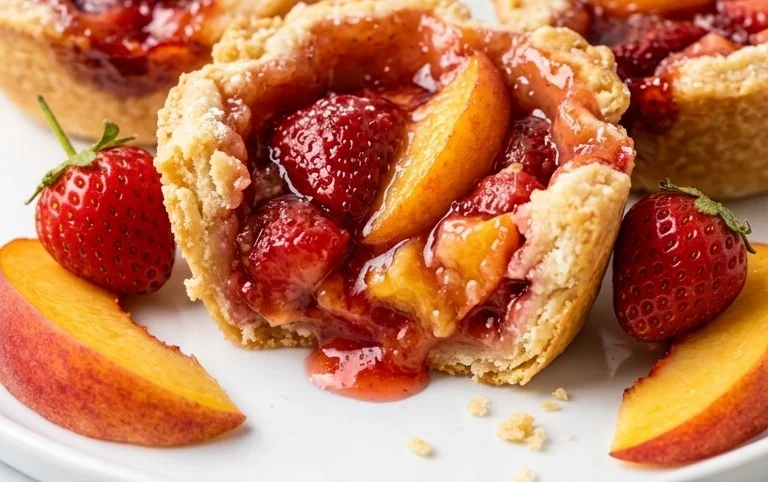 Strawberry Peach Pie Bites