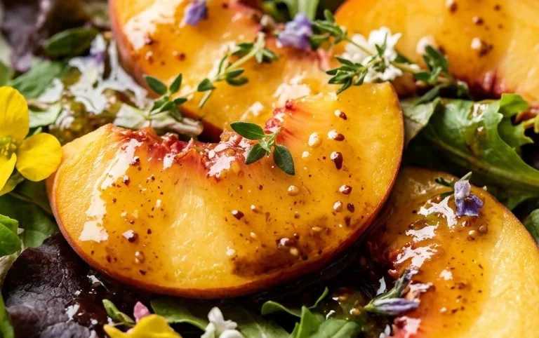 Peach Honey Dijon Balsamic Vinaigrette Recipe