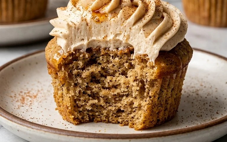 Brown Butter Dirty Chai Cupcakes