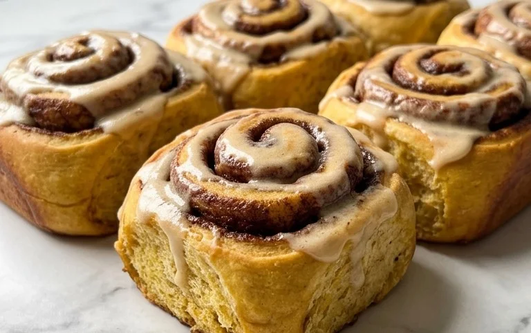 Easy Pumpkin Cinnamon Rolls Homemade