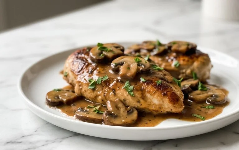 Easy Mushroom Chicken- Savory & Comforting