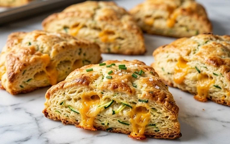 Zucchini Cheddar Scones