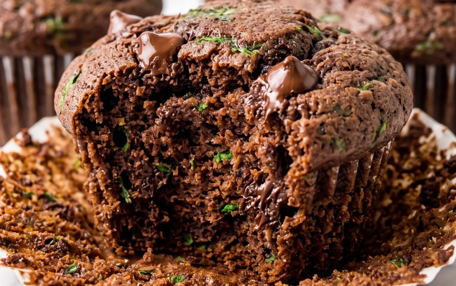 Chocolate Spinach Muffins