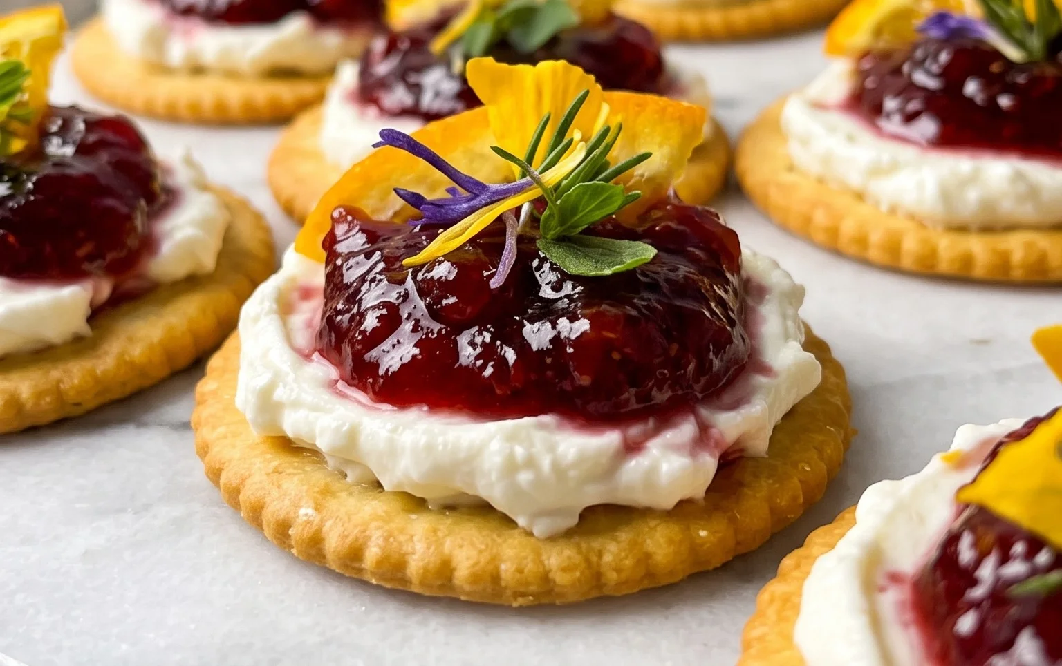 Cream Cheese & Jam Cracker Snacks